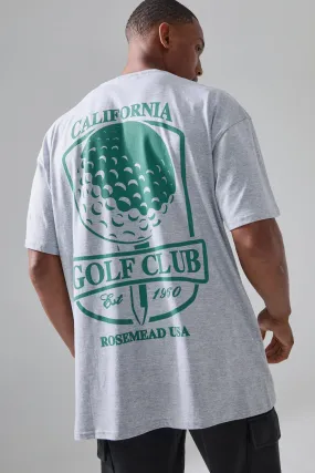 Man Active Golf Club Oversized T-shirt
