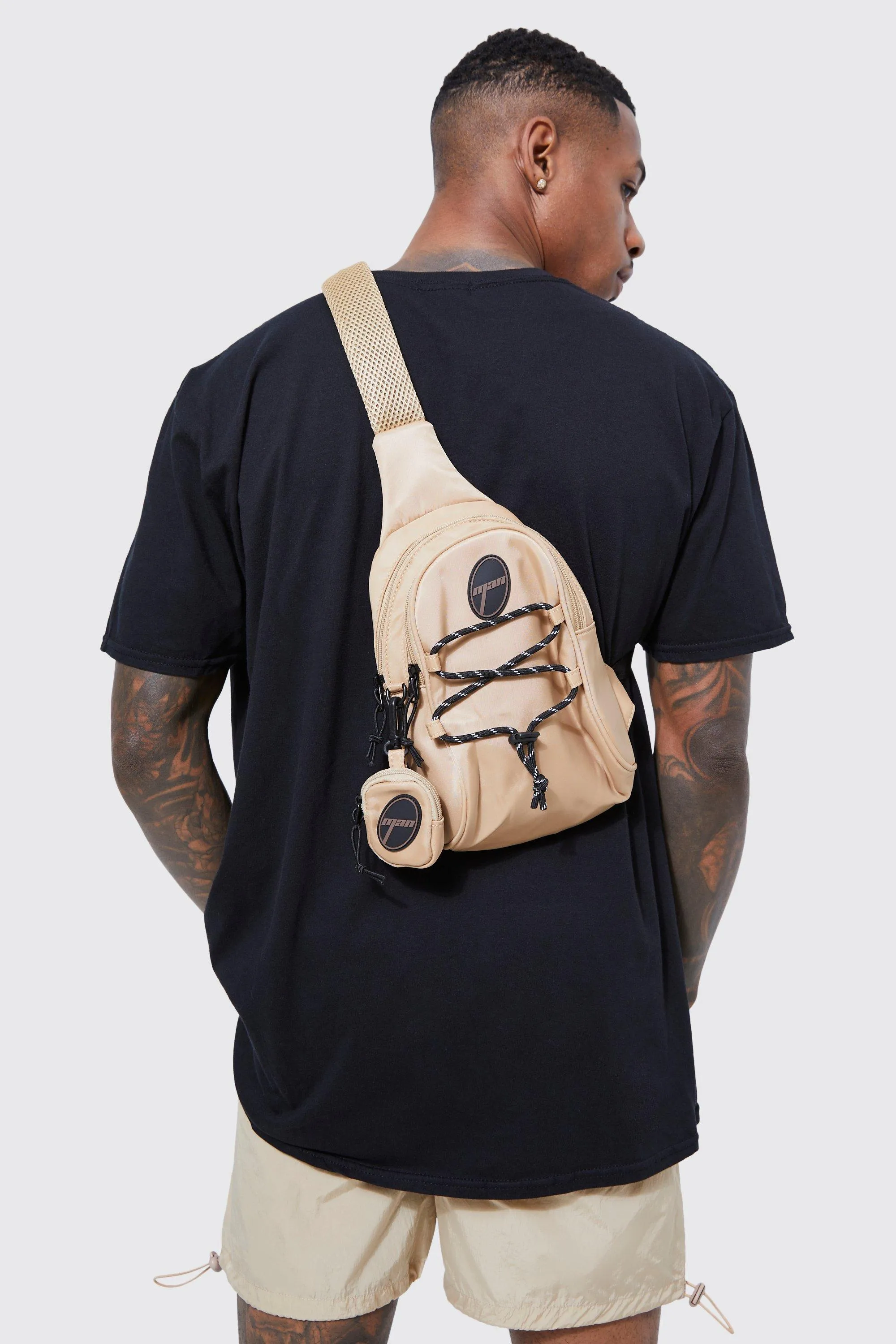 Man Cross Body Nylon Bag