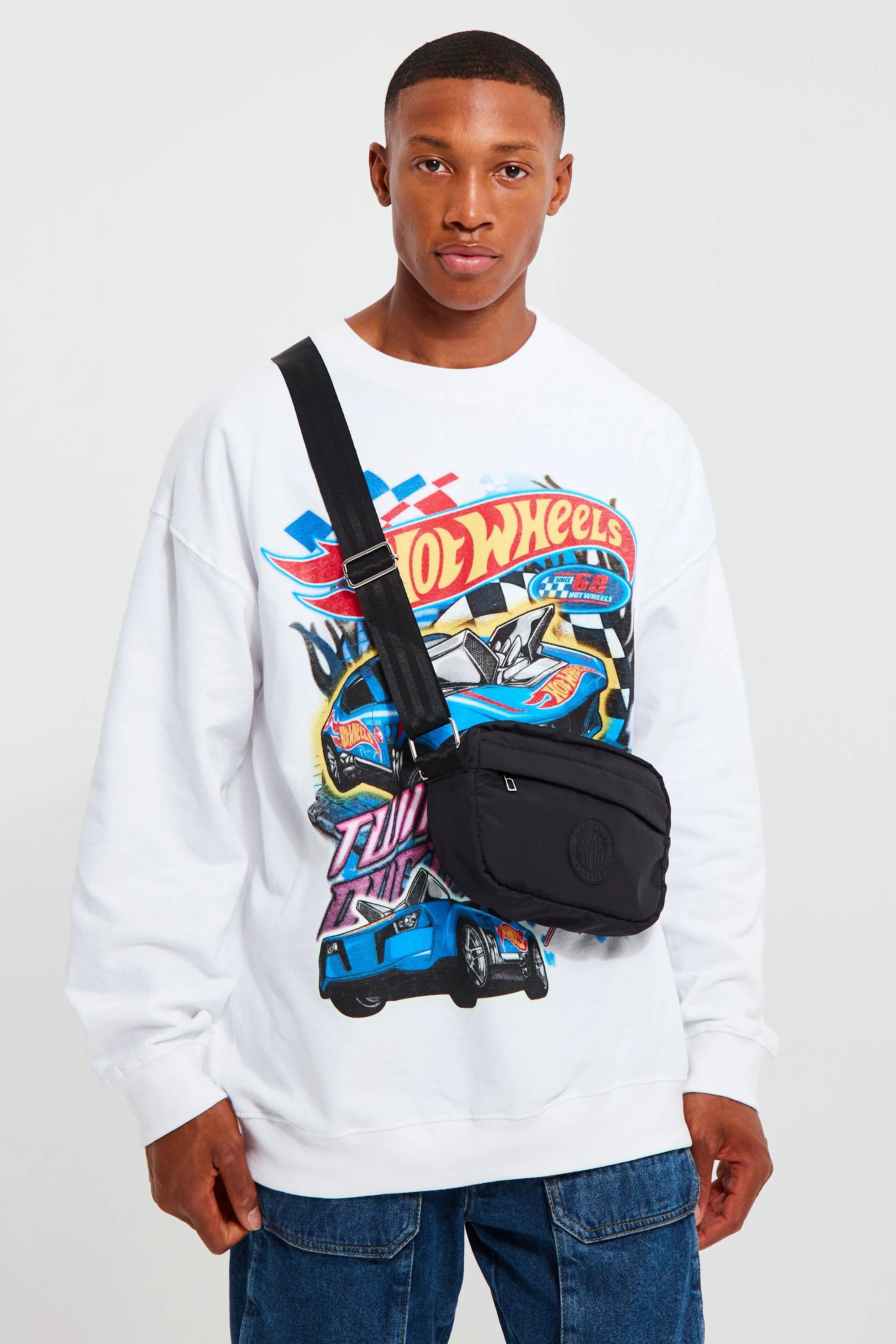 Man Nylon Cross Body Bag | boohooMAN UK