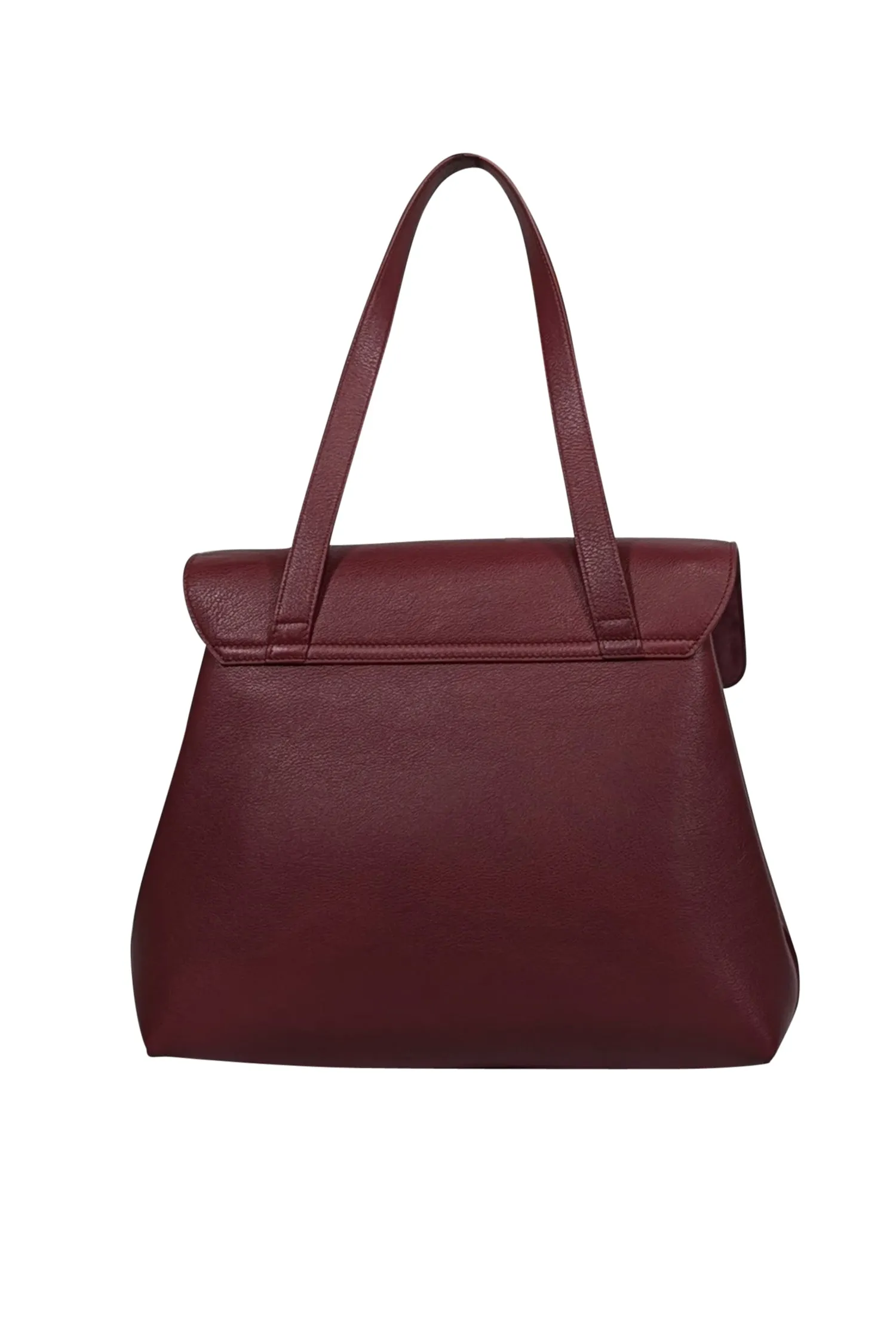 Mansur Gavriel - Wine Red Pebbled Leather Shoulder Bag