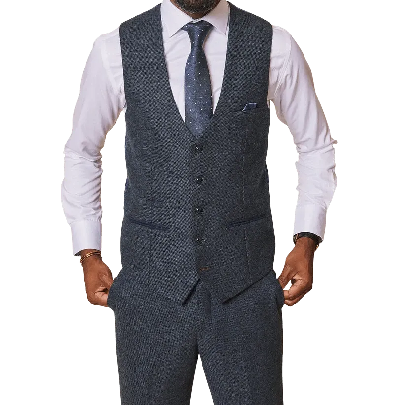 Marc Darcy Marlow Tweed Waistcoat