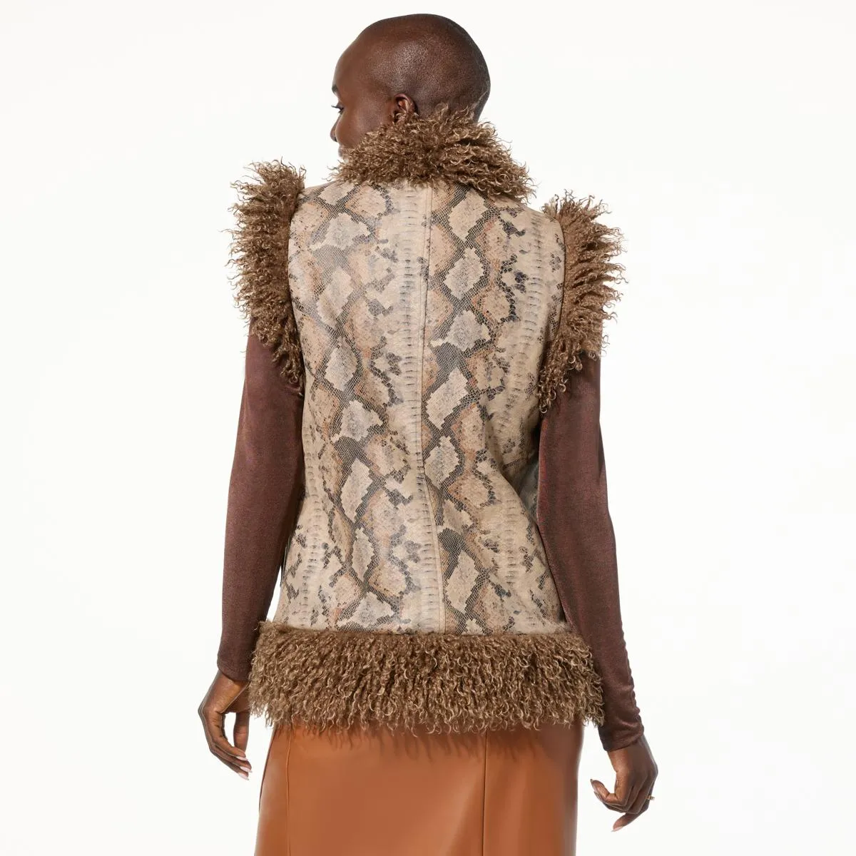      Mark & James by Badgley Mischka Ita Faux Leather Vest     
