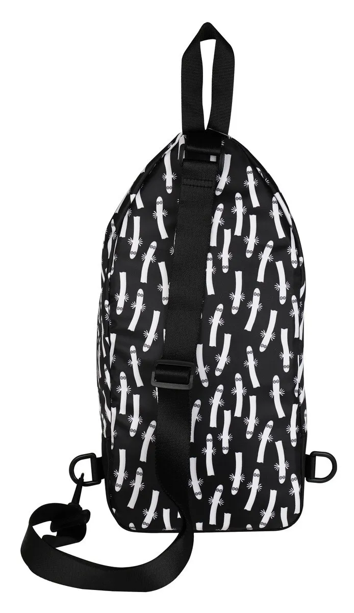 Martinex Finsko Batoh přes rameno crossbody Moomin Hatti černá 3L