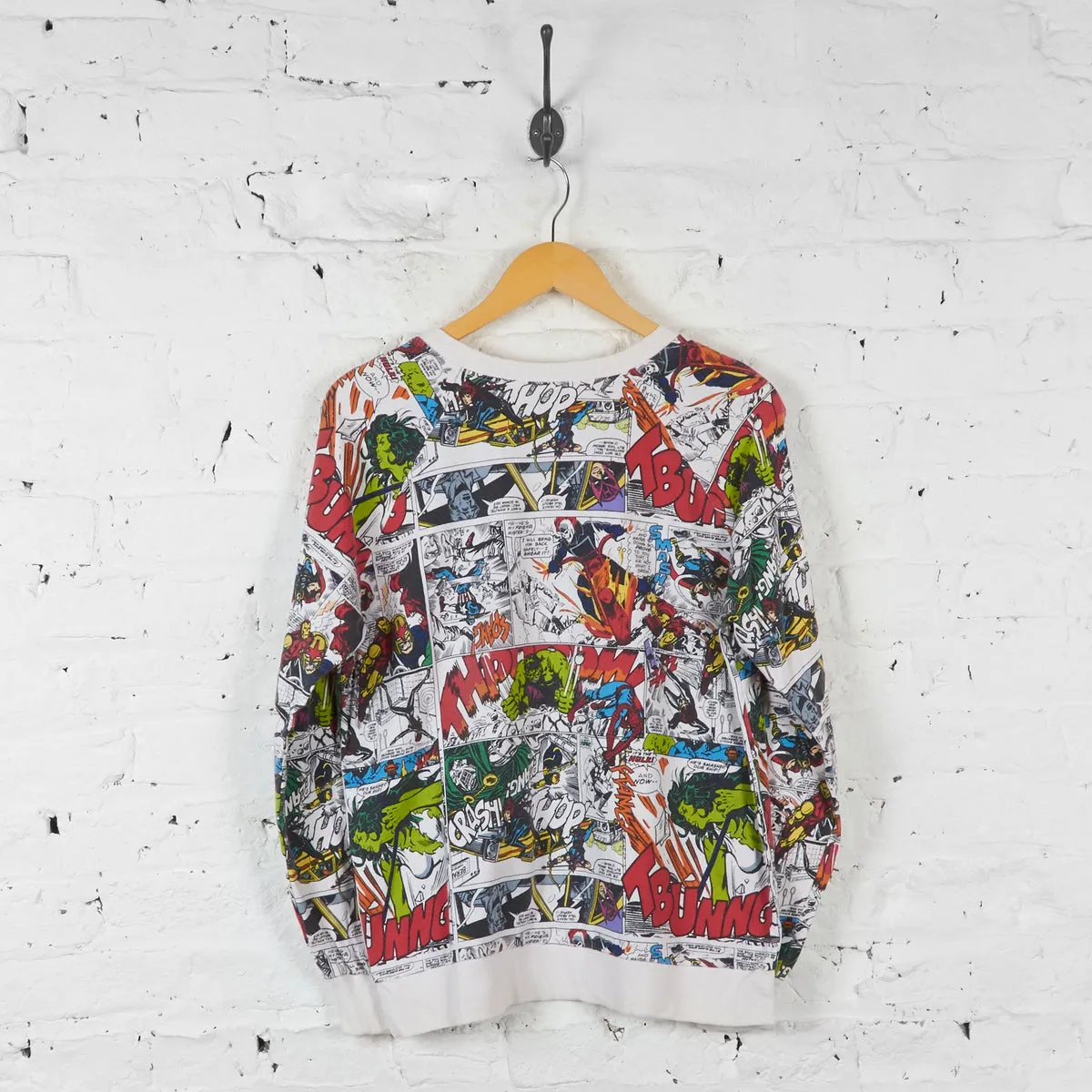 Marvel Comics Sweatshirt - White - M