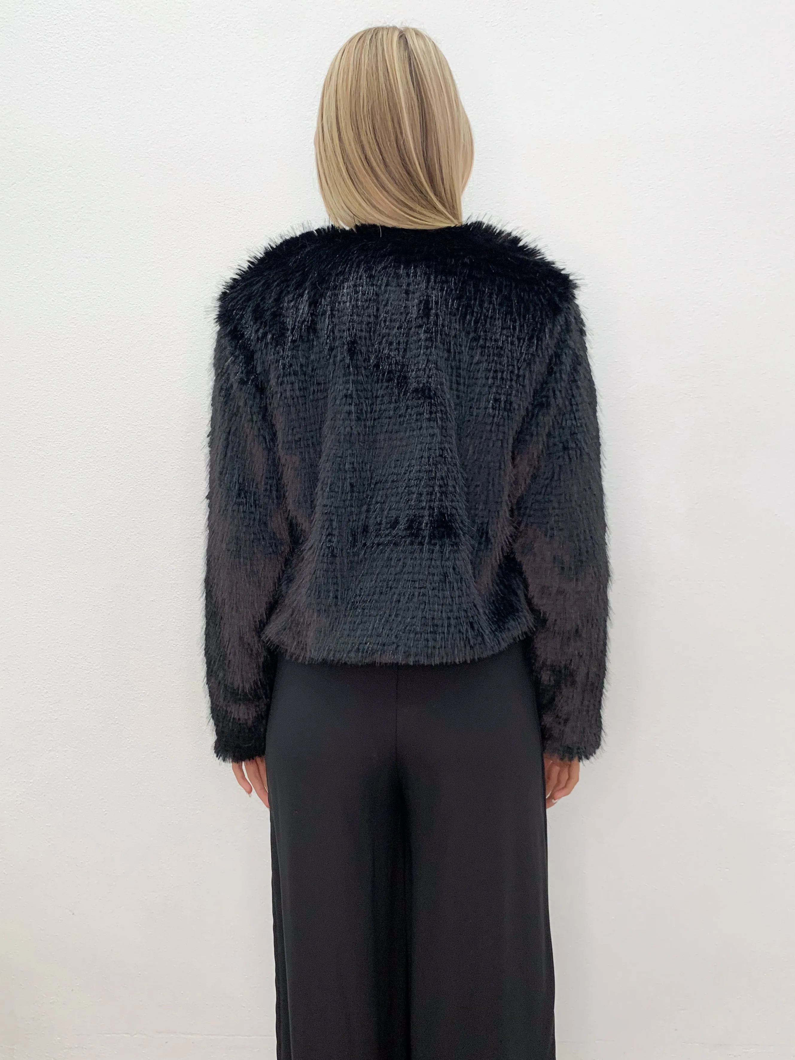 Mary Fluffy Jacket Black