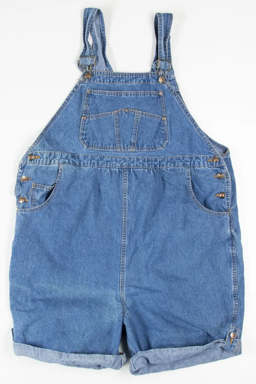 Maternity Denim Overall Shorts (sz. M)