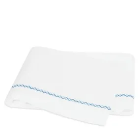 Matouk Hatch Cotton Flat Sheet, Twin