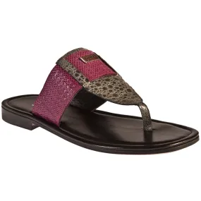 Mauri 1477/1 Frog / Embossed Karung Sandals Grey (Special Order)