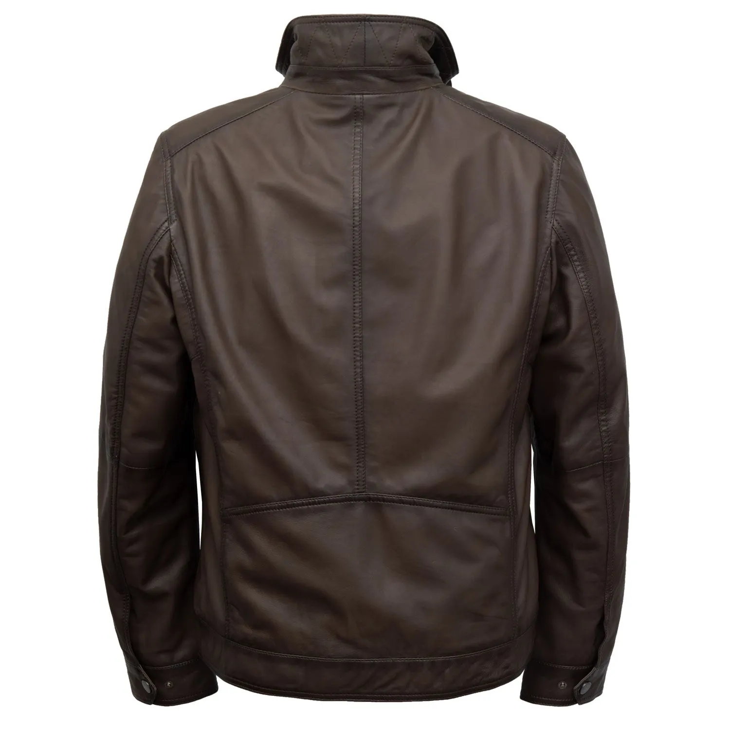 Maxwell: Men's Brown Leather Jacket