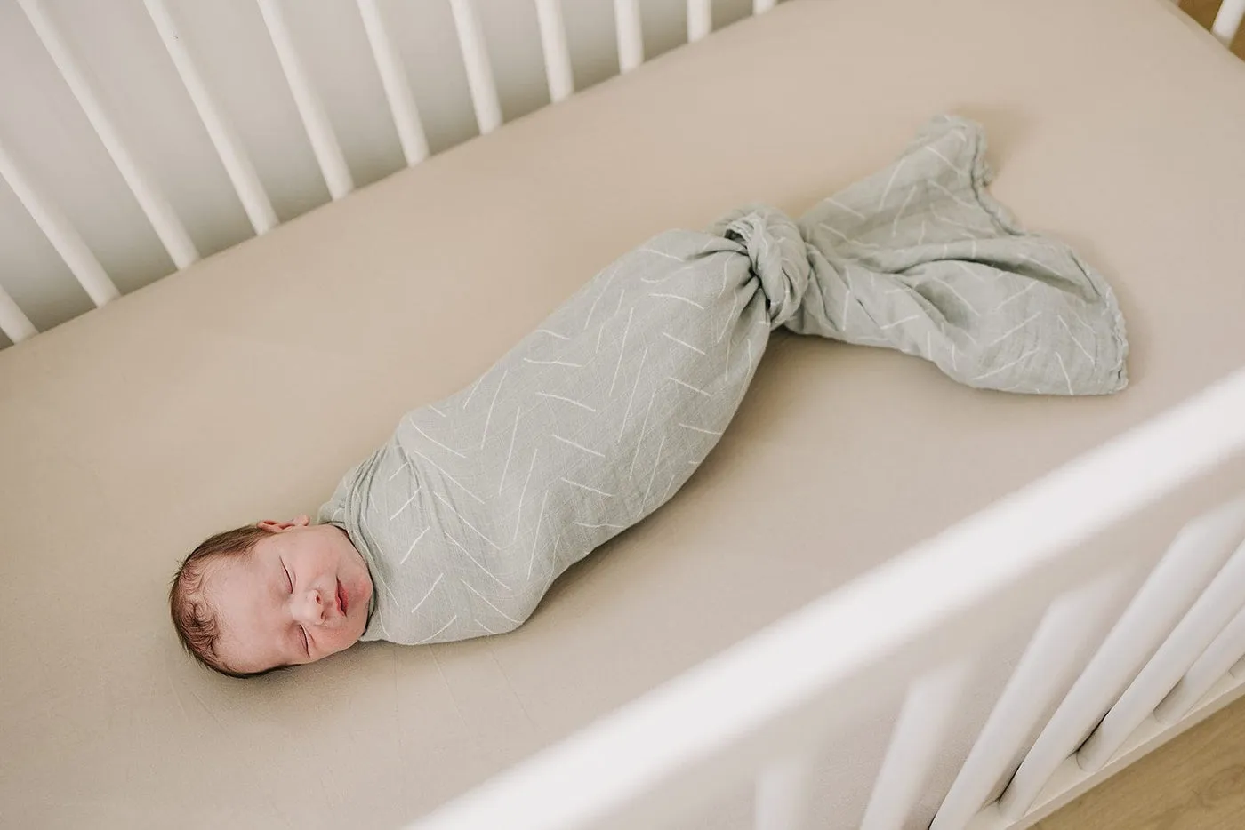Mebie Baby Desert Sage Muslin Swaddle Blanket *