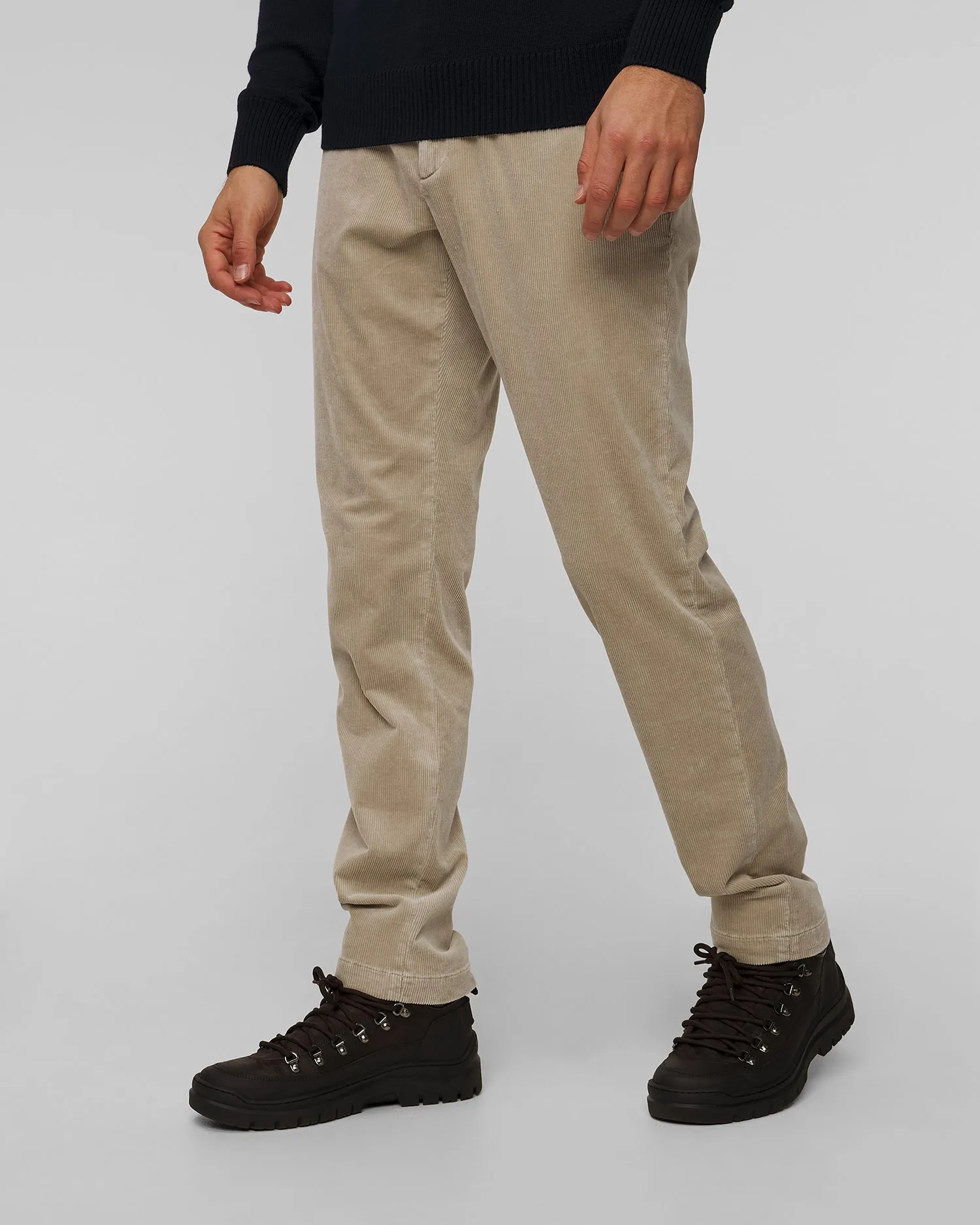 Men's beige trousers Alberto Jump Dusty Corduroy 30371224-510