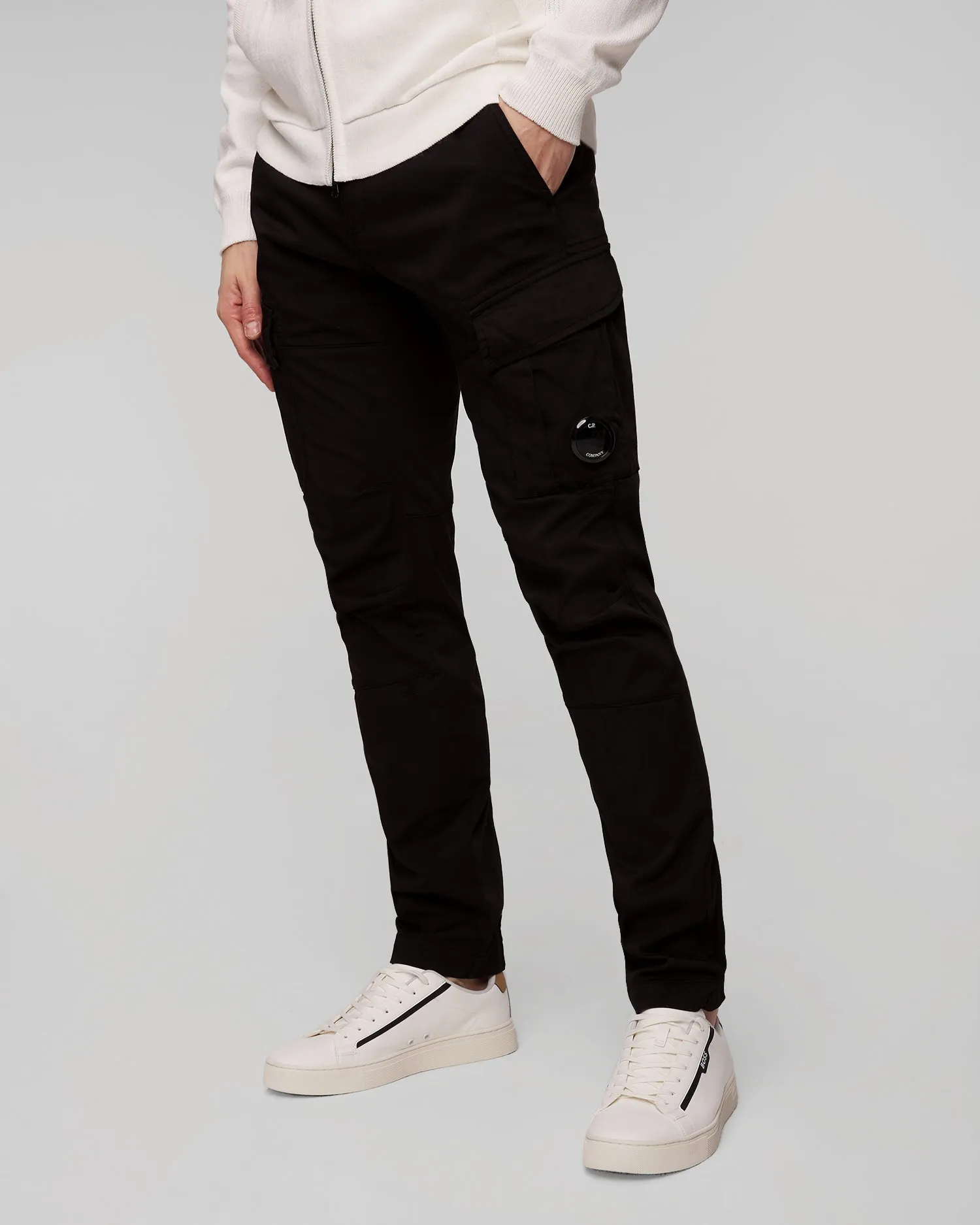 Men's black trousers C.P. Company 16cmpa056a005694g-999