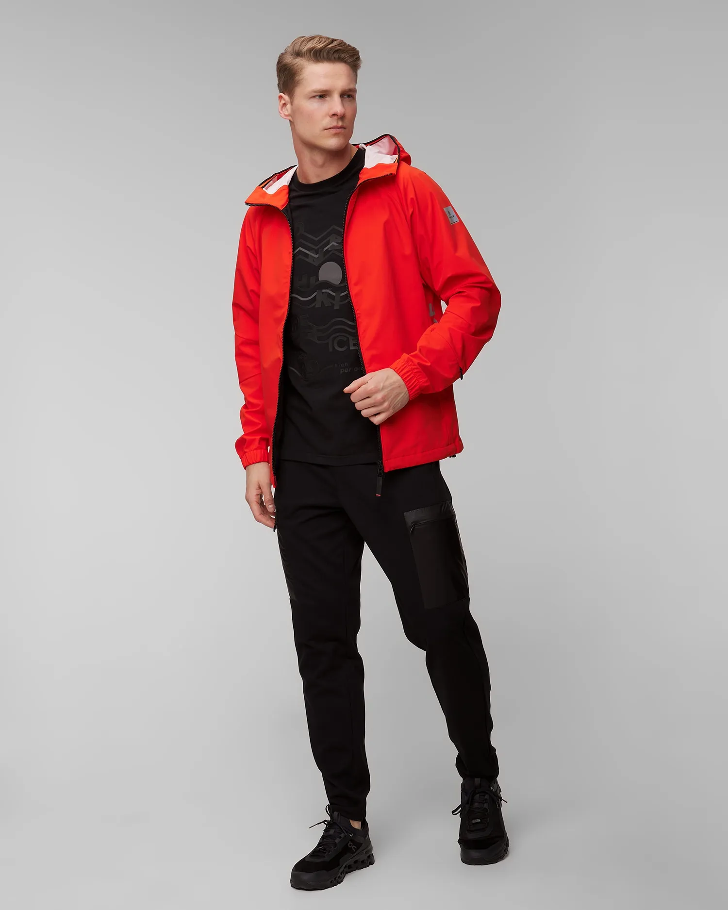 Men's orange softshell jacket BOGNER FIRE+ICE Gilmar 34477209-529