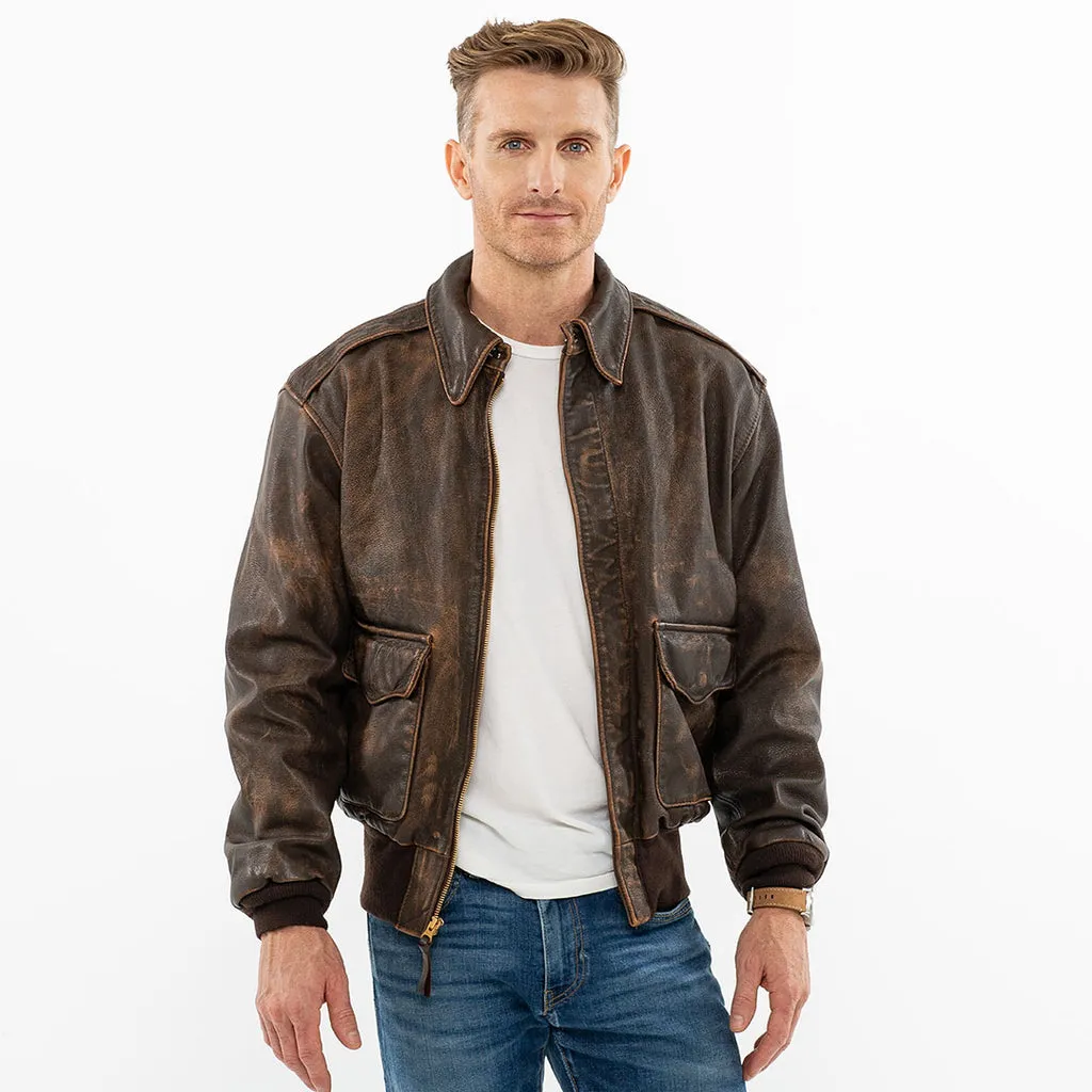 Men's Leather Mustang A-2 Jacket for Sale | Cockpit USA