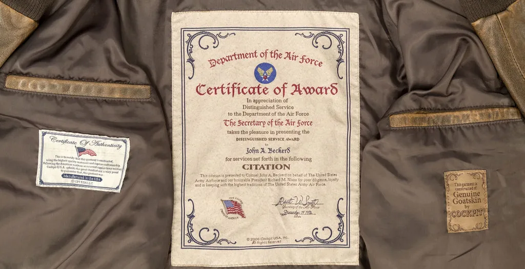 Men's Leather Mustang A-2 Jacket for Sale | Cockpit USA