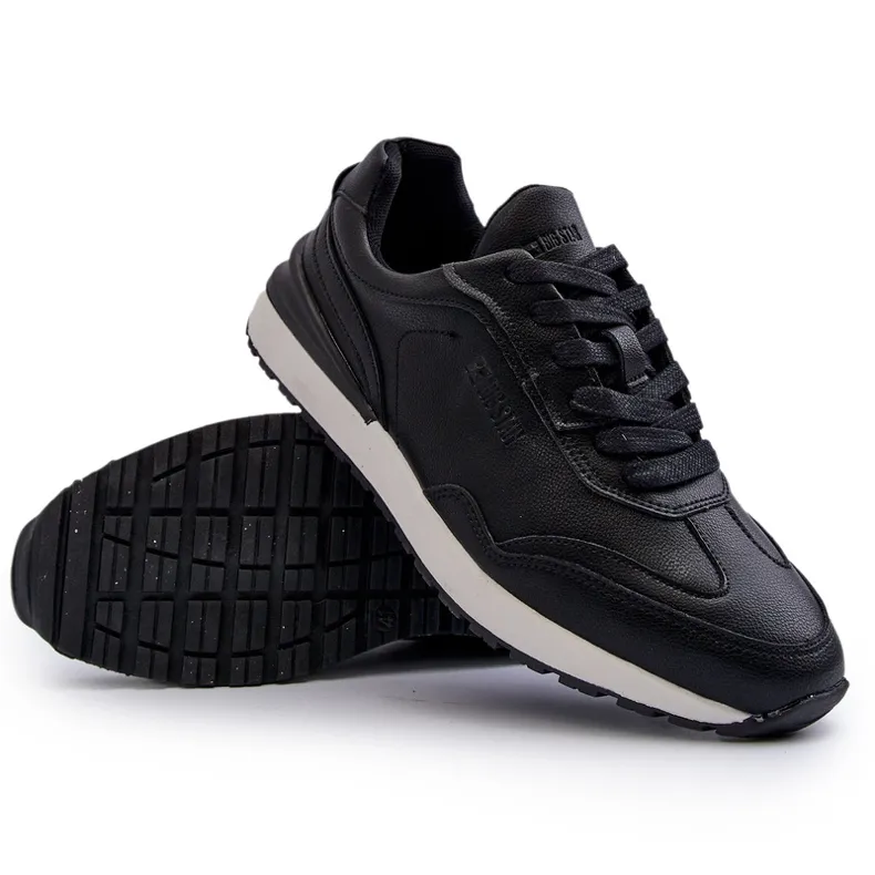 Men's Leather Sneakers Big Star NN174287 Black