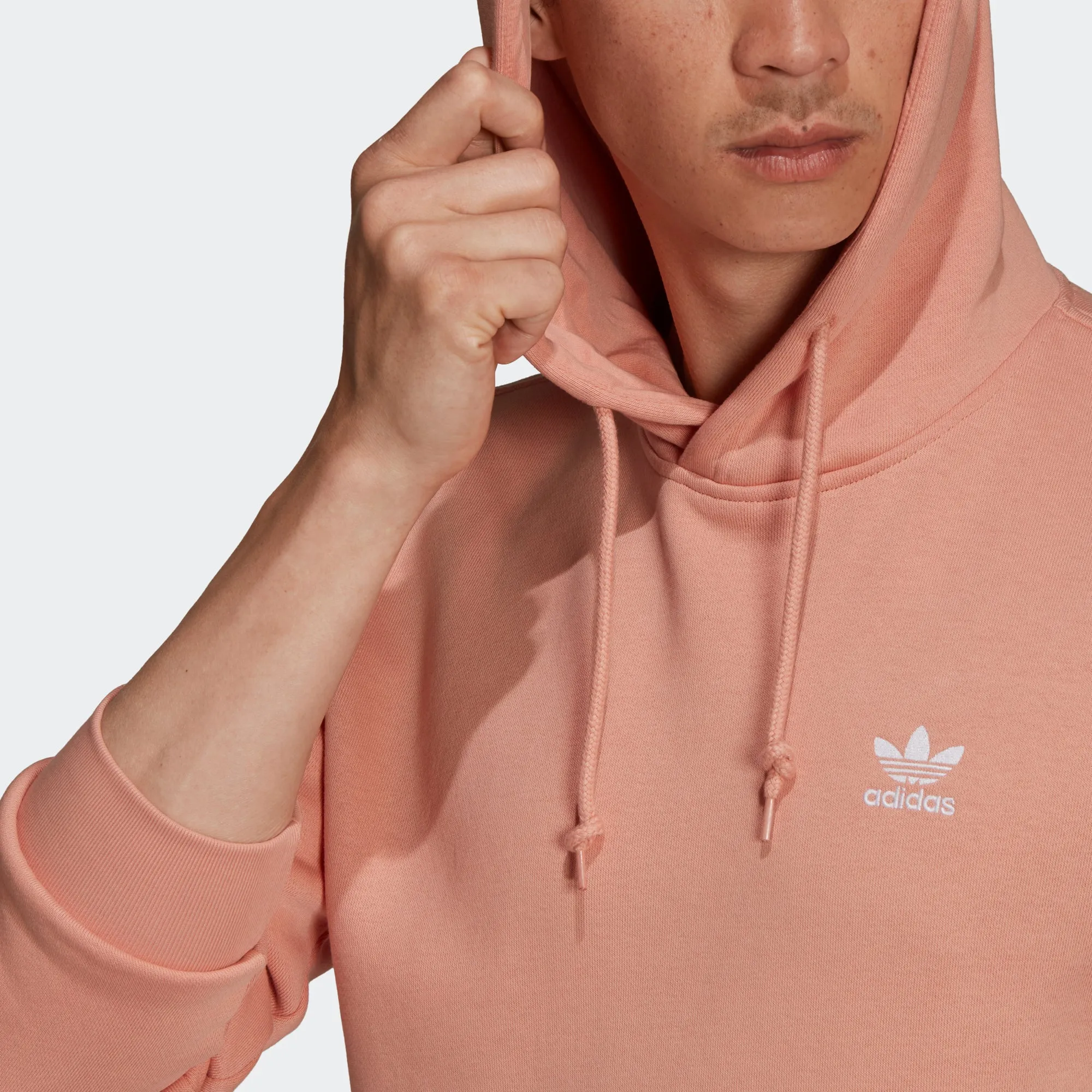 Men’s adidas Originals Adicolor Essentials Trefoil Hoodie Ambient Blush