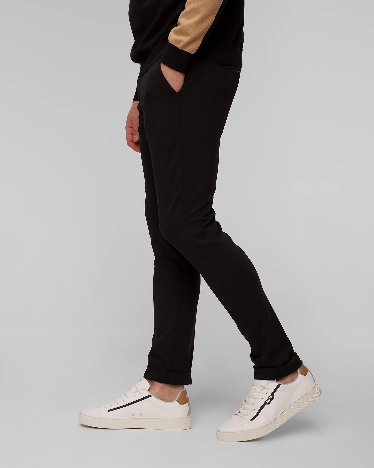 Men’s black trousers Dondup UP235JS0238UXXX-999