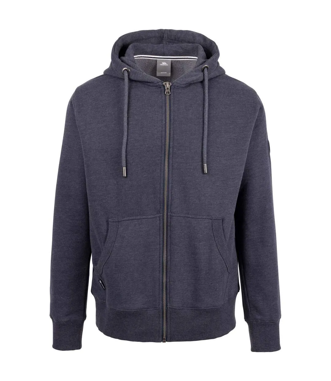 Mens bran full zip hoodie navy marl Trespass