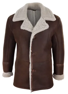Mens Brown Sheepskin Jacket