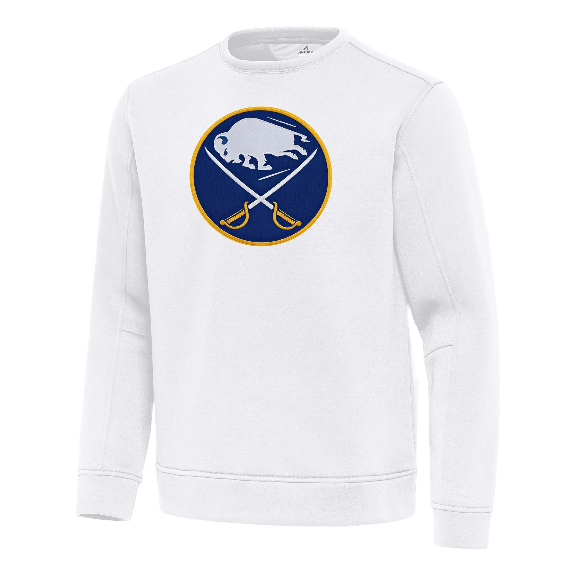 Men's Buffalo Sabres Antigua White Relevant Lightweight Pullover Sweatshirt