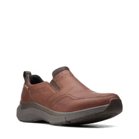 Men’s Clarks Wave 2.0 Edge Waterproof – Brown Oily Tumbled