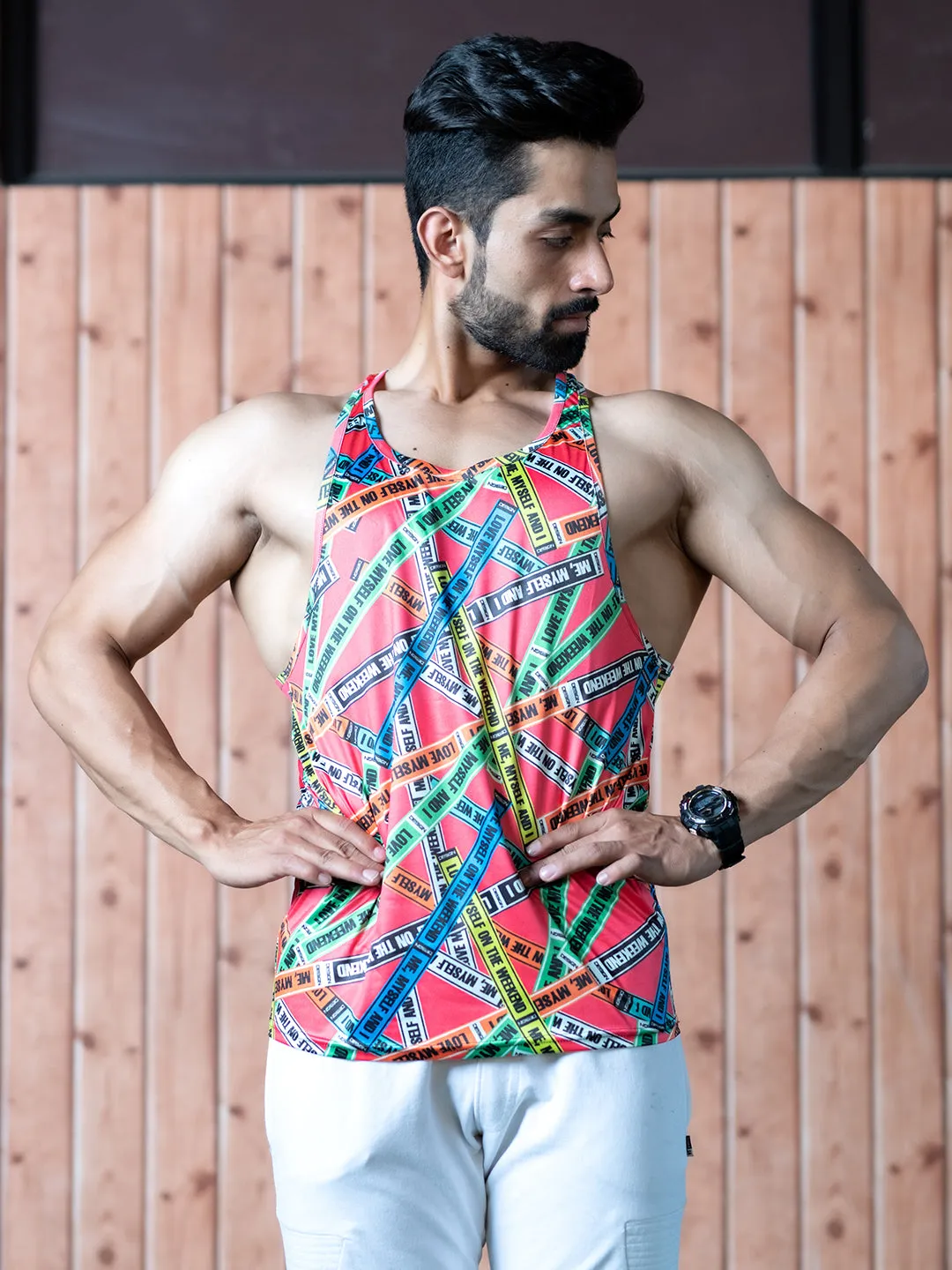 Mens Gym Tanktop Sleeveless Sports Vest