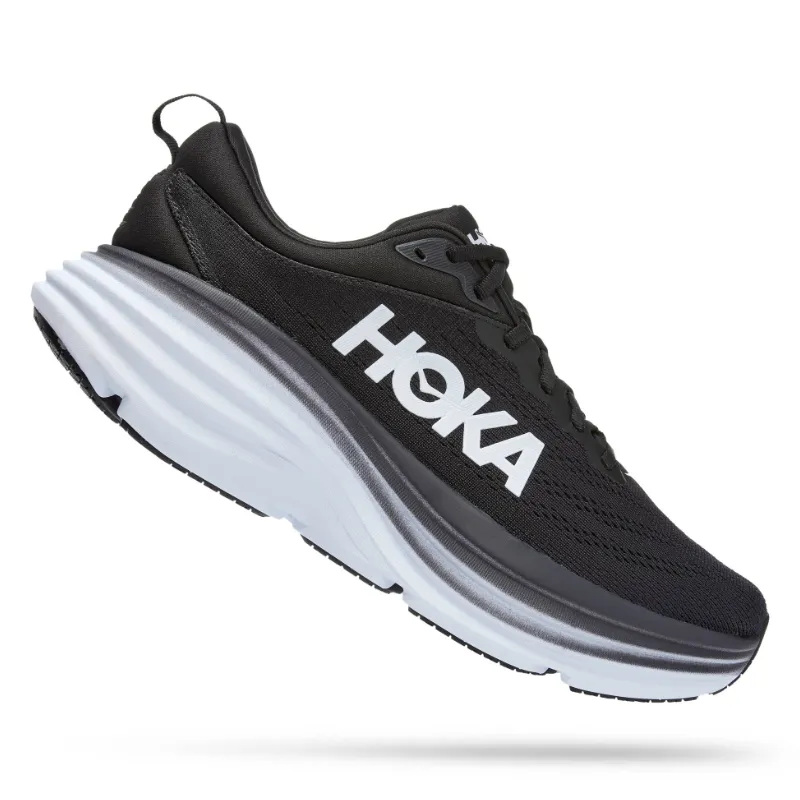 Men’s Hoka Bondi 8 – Black/White (BWHT)
