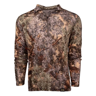 Men's King's Camo XKG Foundation 150 Merino Long Sleeve Mock Neck 1/2 Zip