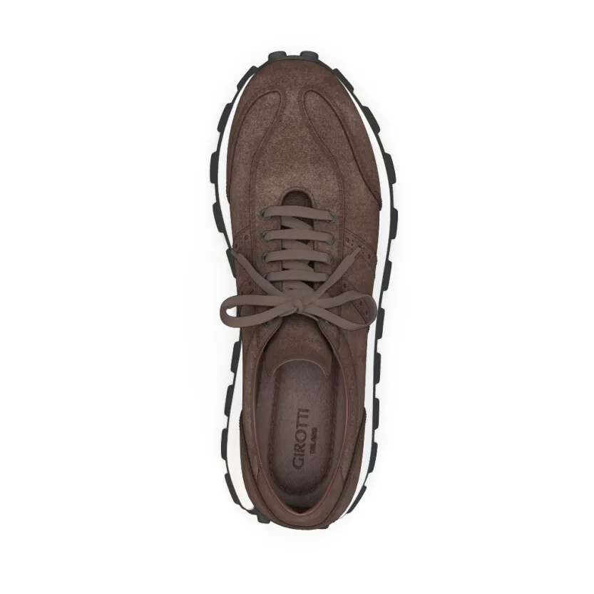 Men's Leather Running Sneakers 57232