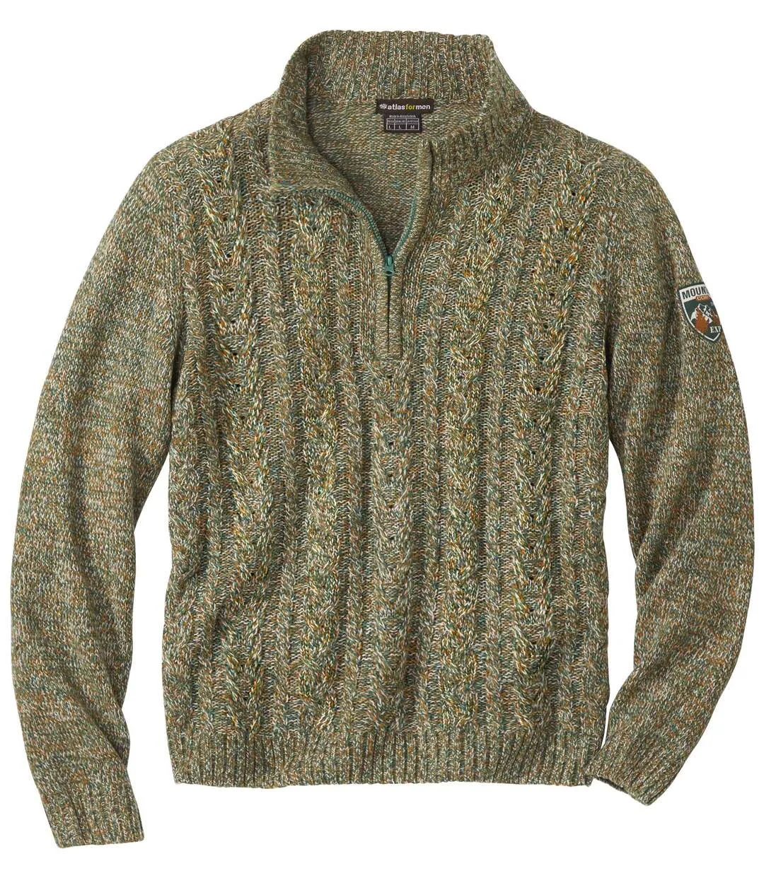 Men's Mottled Green Jumper 