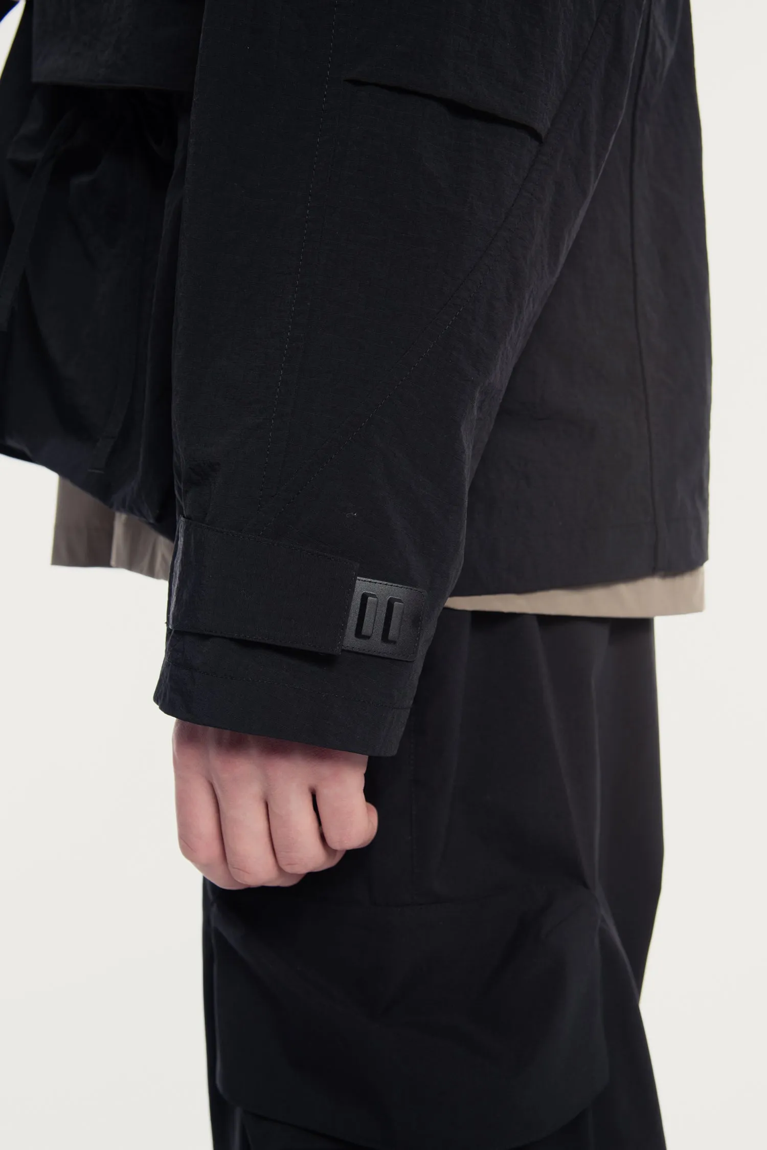 MEN'S MULTI POCKETS HOODED KIMONO JACKET