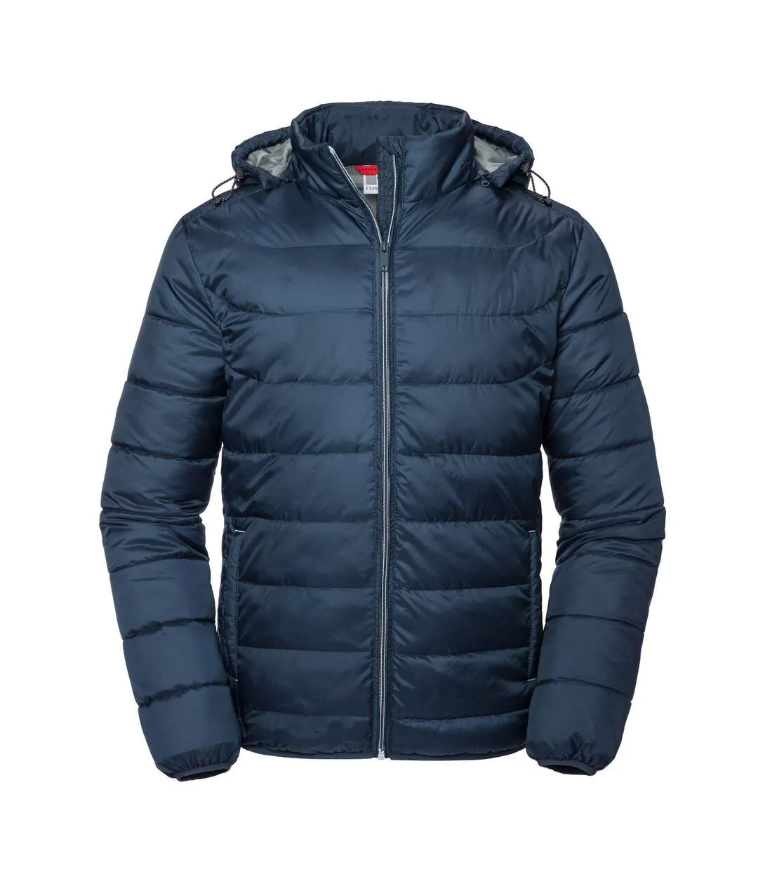 Mens nano hooded padded jacket french navy Russell