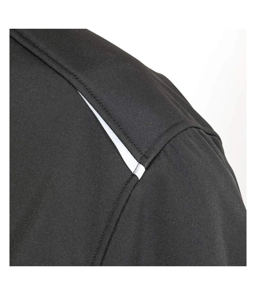 Mens printable 3 layer soft shell jacket black Result Genuine Recycled