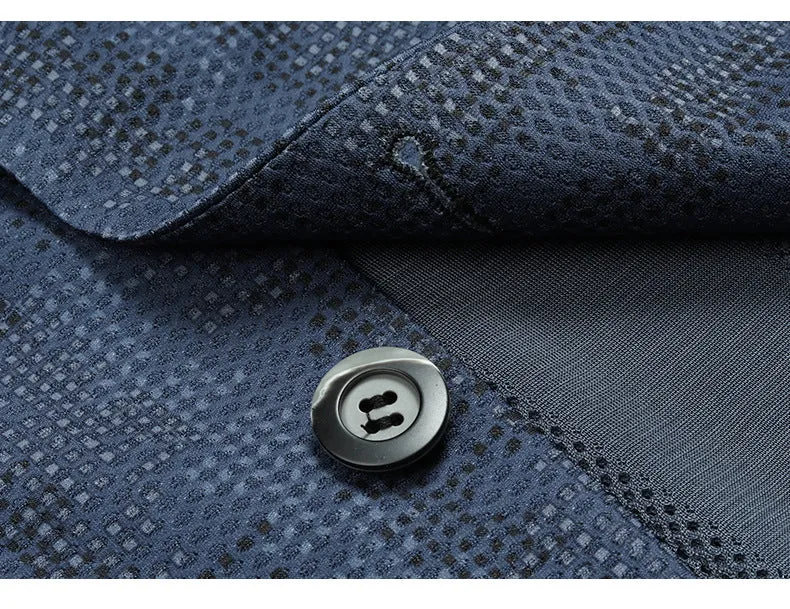 Men's Spring and Summer Casual Serpentine Jacquard Breathable Blazer