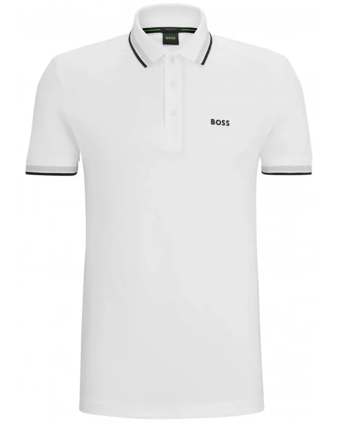 Mens Tipped Paddy Polo Shirt White