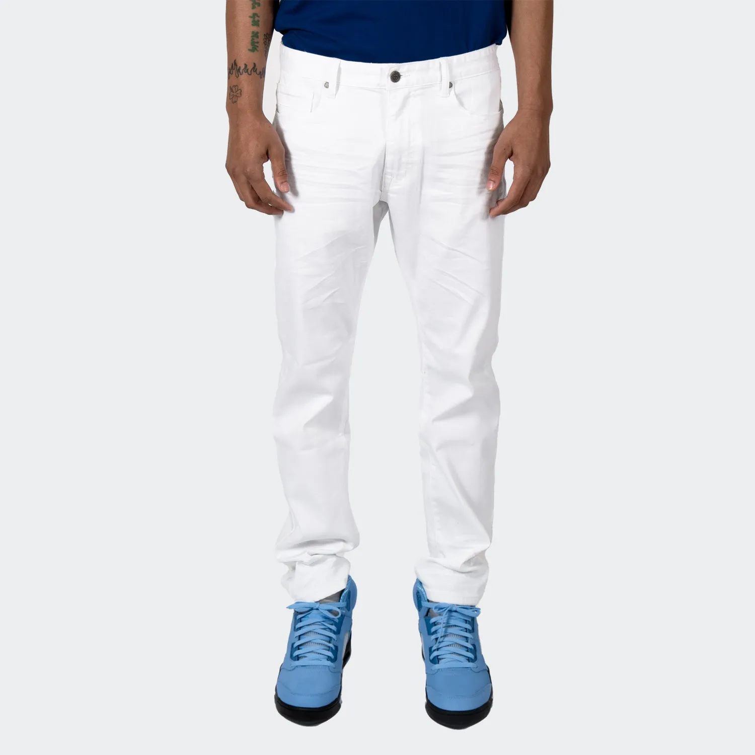 Men's TWO MILL TWENTY Howard Essential Clean Jeans White