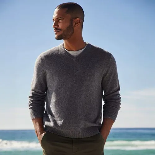 Men's V-neck Cashmere Jumper