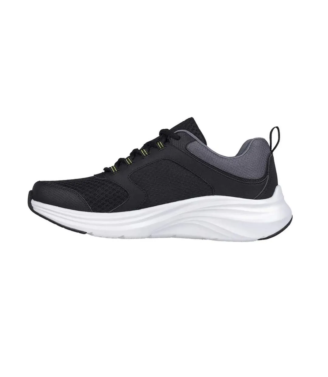 Mens vapor foam trainers black/lime Skechers