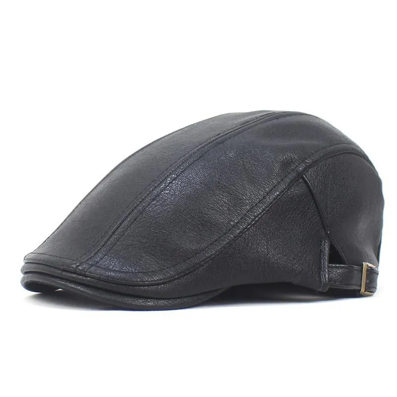 Men's Vintage Leather Hat 66065991Y