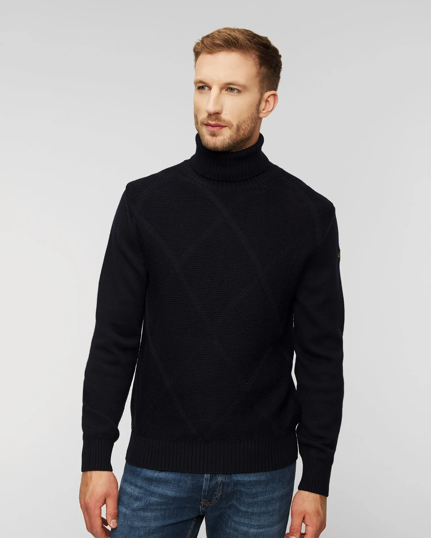 Men’s woolen turtleneck Paul&Shark Navy blue 13311014-50