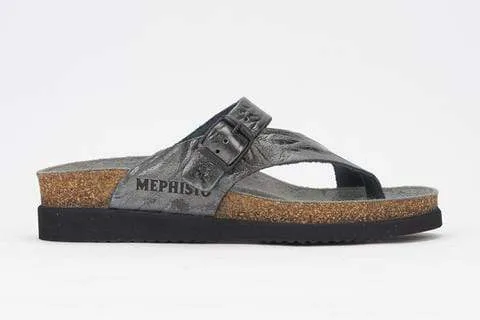 Mephisto Womens Helen Plus Sandals (Wide) - Grey