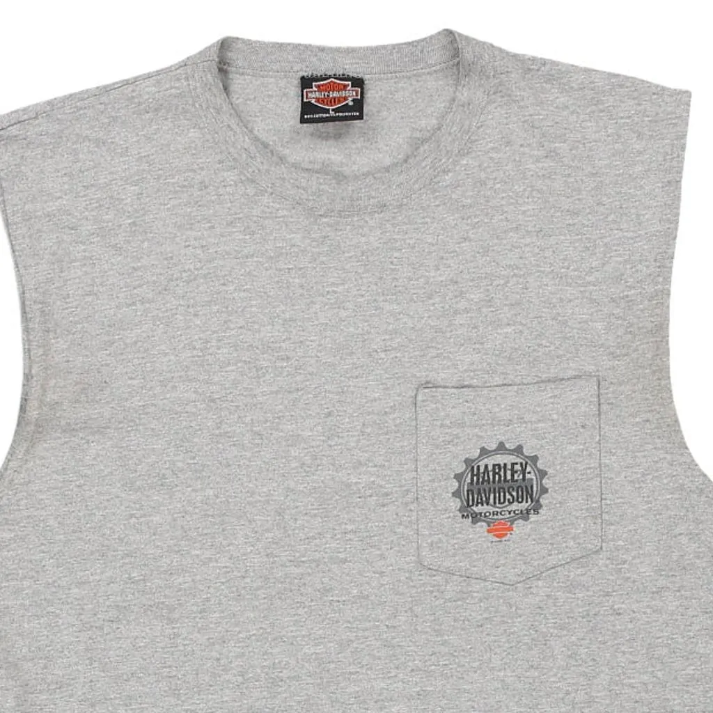 Mesa, Arizona Harley Davidson Graphic Vest - Large Grey Cotton