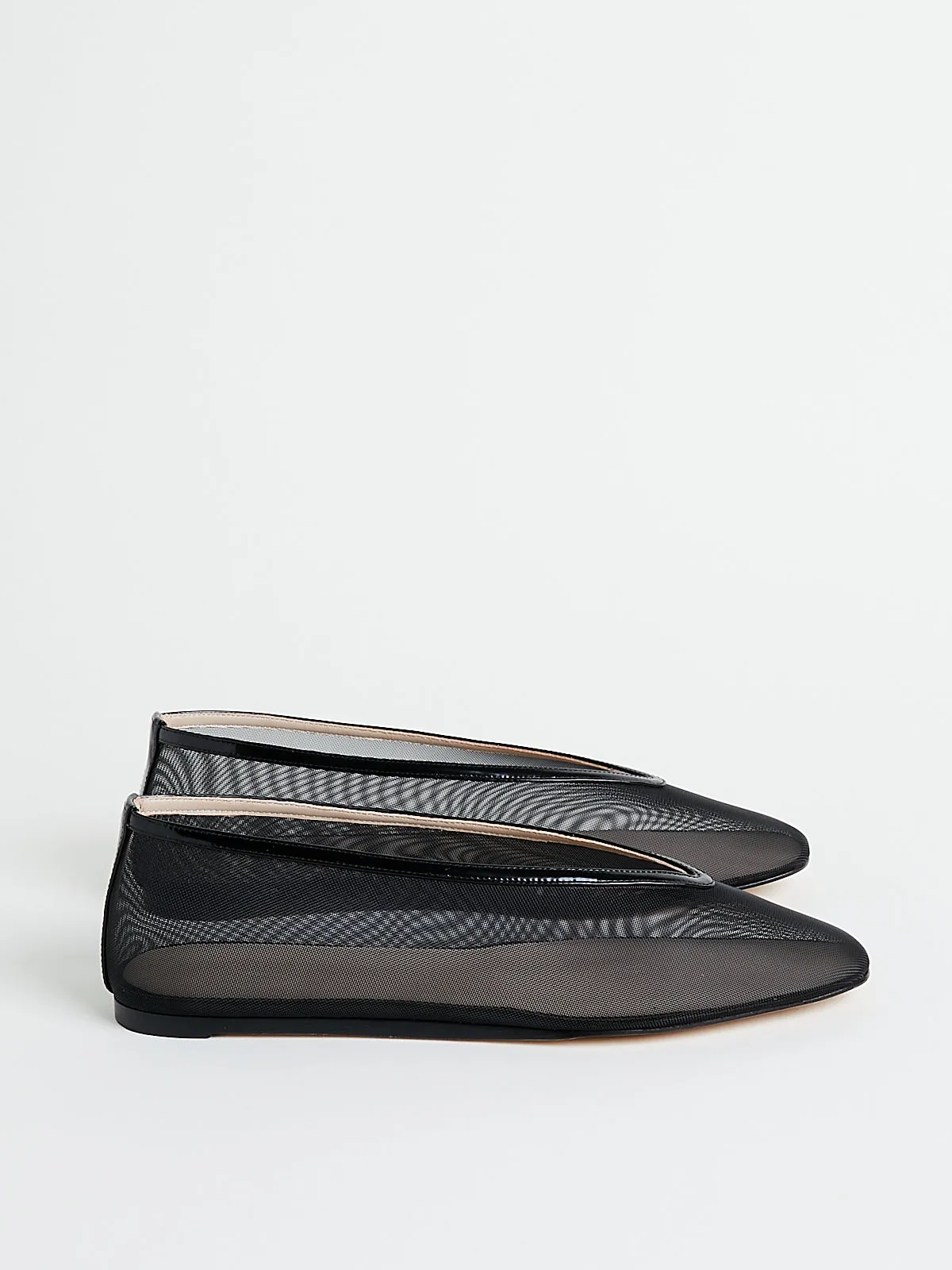 Mesh Luna Slipper in Black