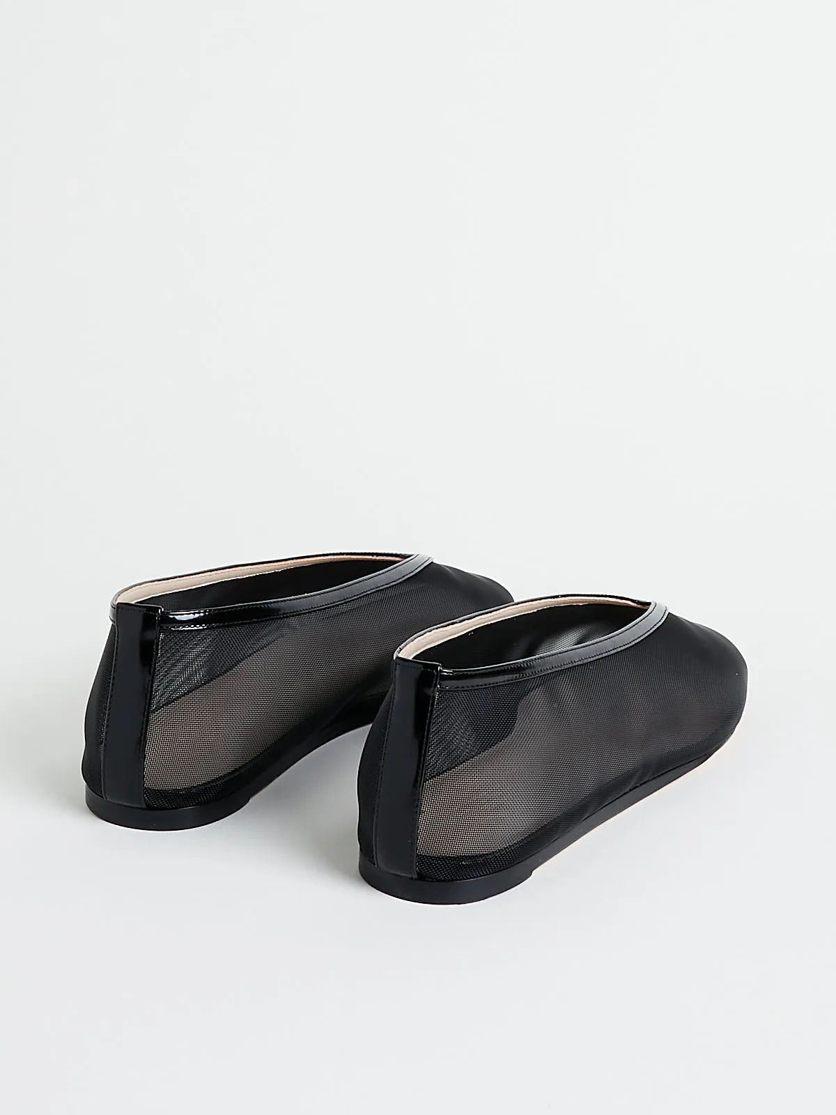 Mesh Luna Slipper in Black