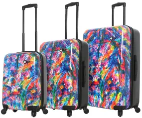 Mia Toro Duaiv Splash 3-Piece Luggage Set 