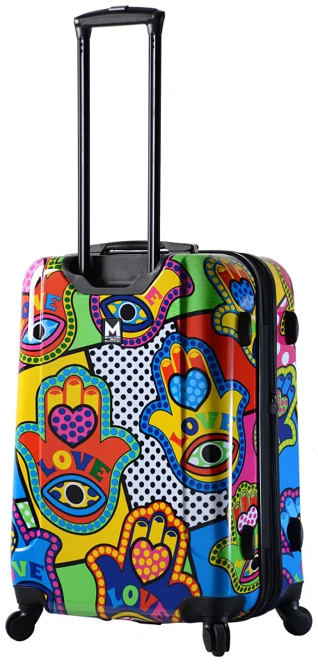 Mia Toro Hamsa Love Multicolor 3-Piece Luggage Set 