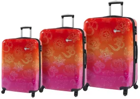 Mia Toro Love This Life OM 3-Piece Luggage Set 