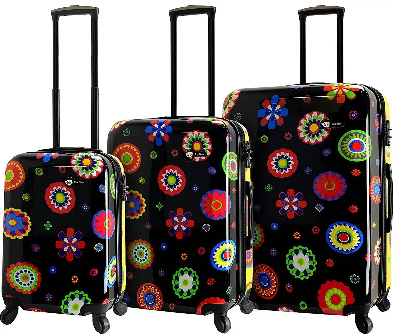 Mia Toro Pop Fiore 3-Piece Luggage Set 