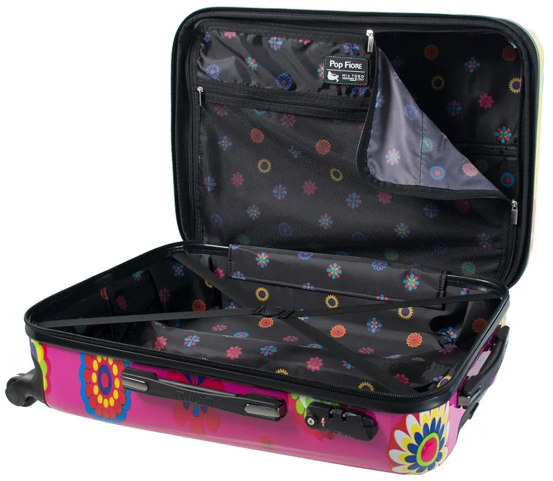 Mia Toro Pop Fiore 3-Piece Luggage Set 